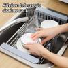 Kitchen Dish Drying Rack,over Sink Telescopic Stainless Steel Dish Rack/drainer,adjustable Vegetable Fruit Drain Basket For Sink