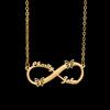 Atoztide Personalized Custom Infinity Name Necklace for Women Stainless Steel Clavicle Pendant Link Chain Birthday Jewelry Gift
