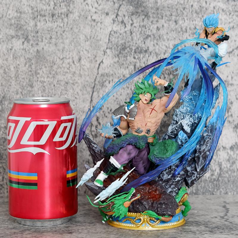 Dragon Ball Saiyan figure, Yunqi Broly VS Wujita, animation model ornament statue birthday gift