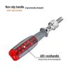 10-Piece Telescopic Ratchet Screwdriver Set - Bendable, Adjustable Phillips & Flathead Tools