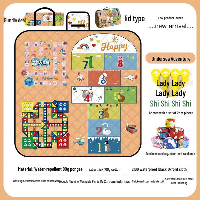 OEING Portable Ludo Picnic Mat