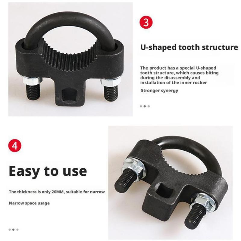 Inner Tie Rod Tool Low Profile Steering Rack Removal Repair Wrench Cr-Mo Steel Universal Car Chassis Mechanic Tool Kit