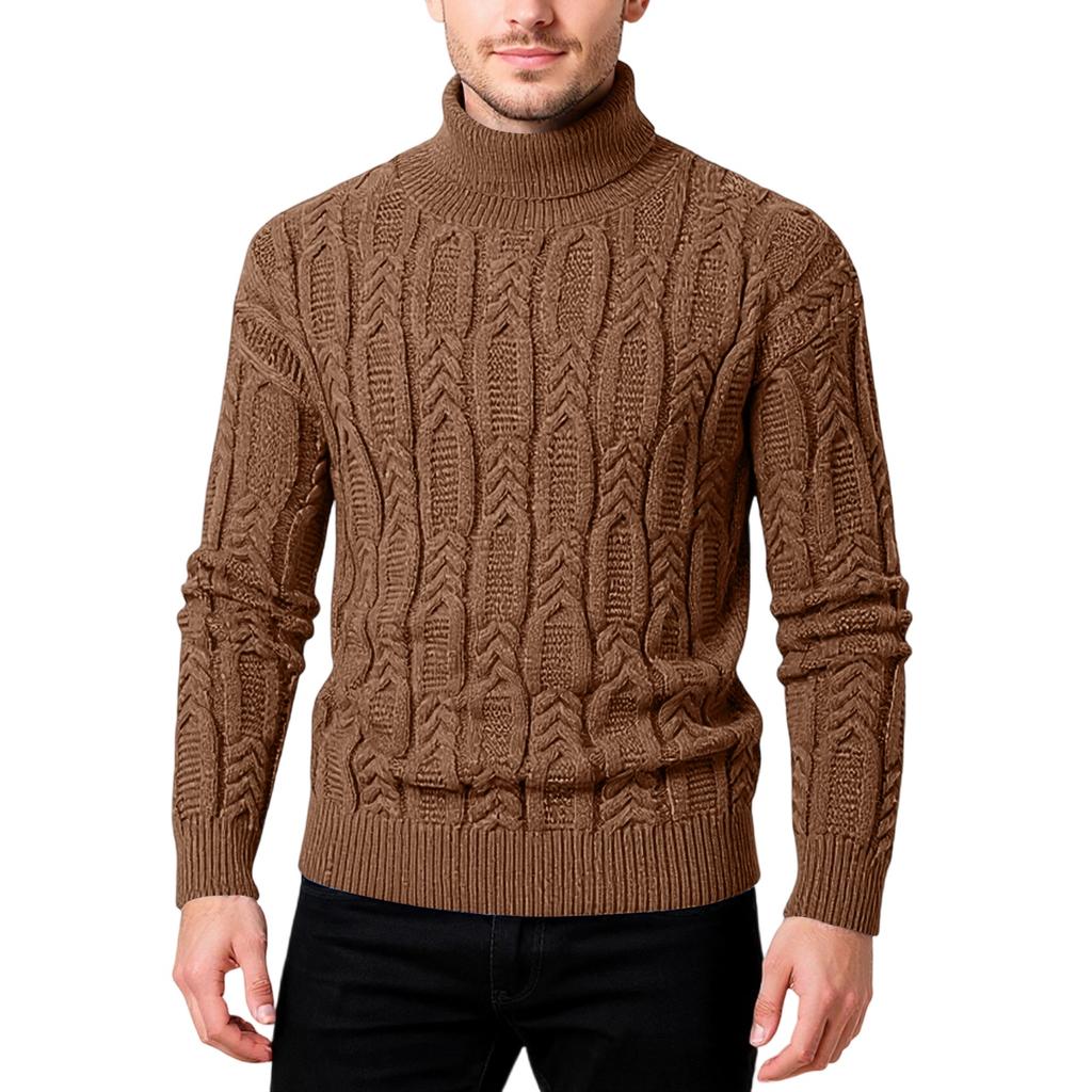 Men's Popular  Fashion  Leisure  Gao Ling  Self-Cultivation  Keep Warm  Pullover  Knitting  Sweater