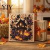3D Bead Painting Sets Halloween Faux Pearl Art Kit, Pumpkin Ghost DIY Kit Craft Set for Adults, Handmade Wall Immersive Decoration Projects