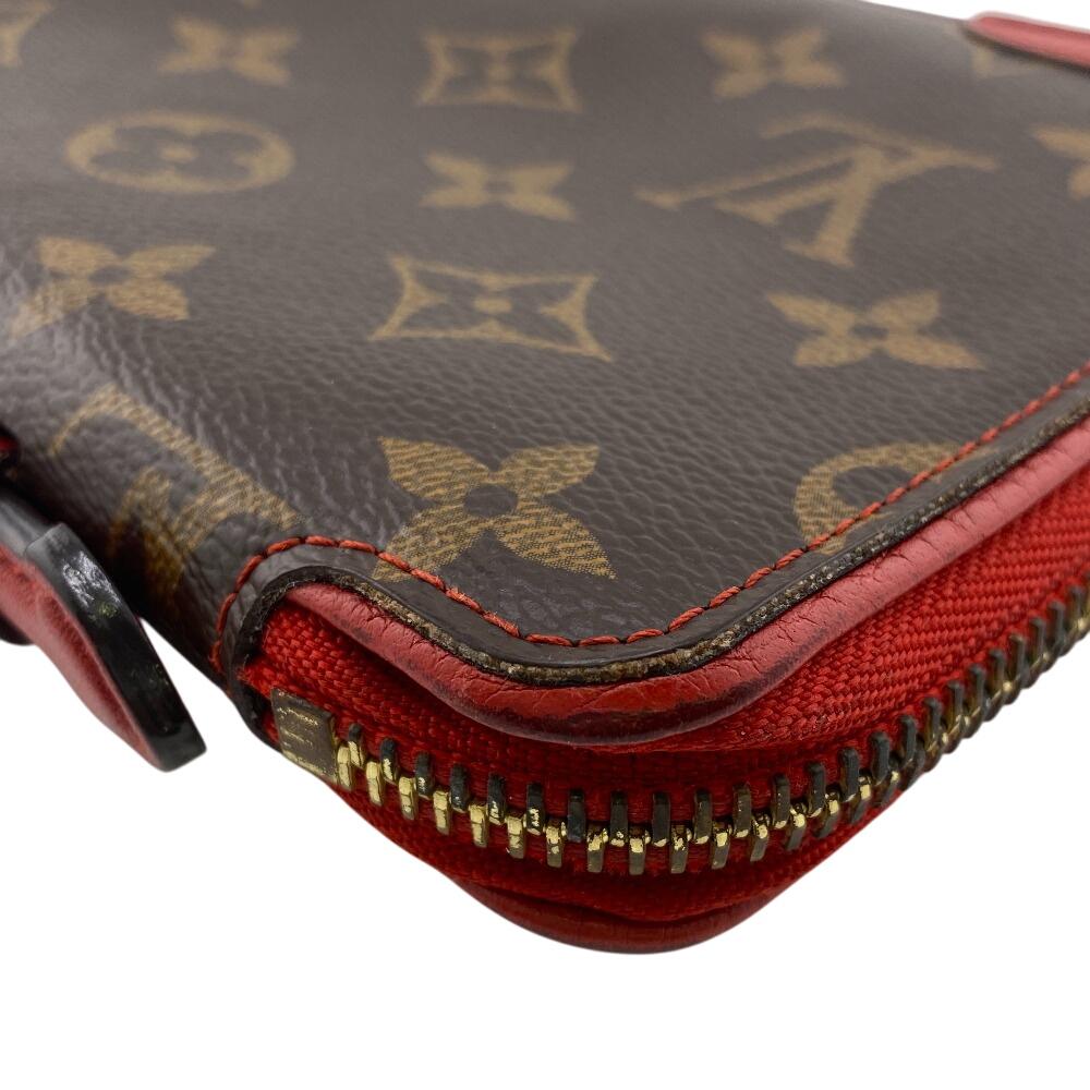 Louis Vuitton M61452 Zip Around Monogram Retiro Daily Organizer Purse Brown Monogram Unisex Used