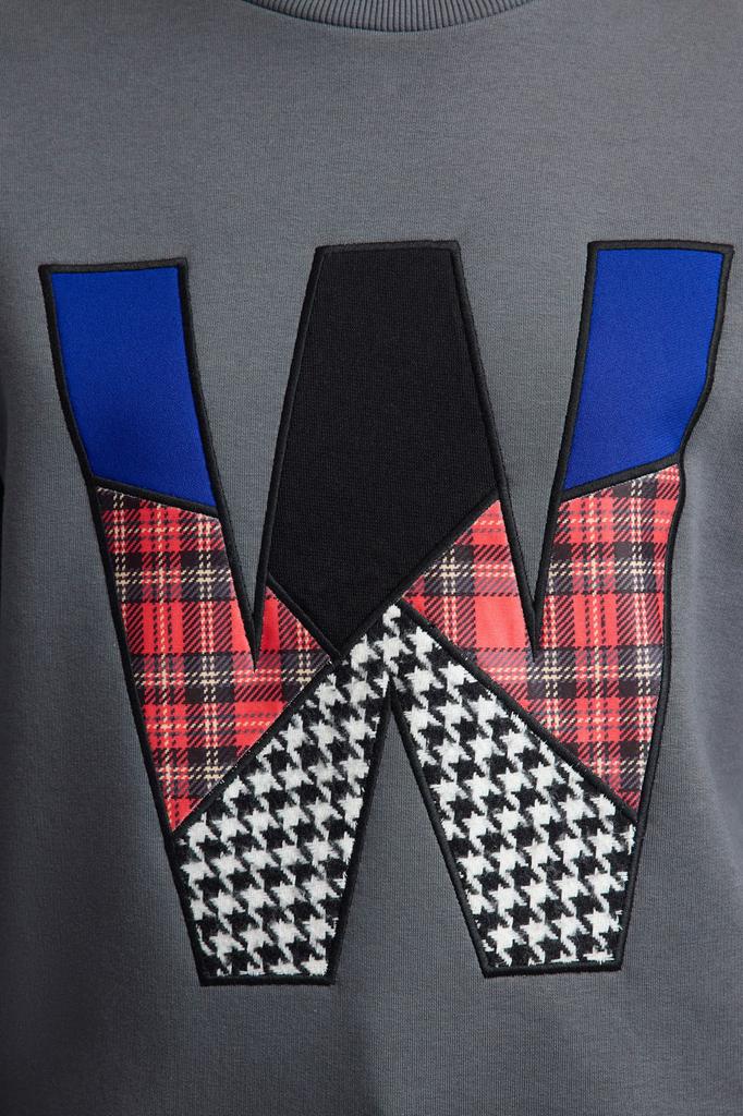 Women's Fashionable Stylish Sweatshirt Ecru Thick Inside Fleece Slogan Patch Detailed Oversize Wide Cut Knitted Sweatshirt