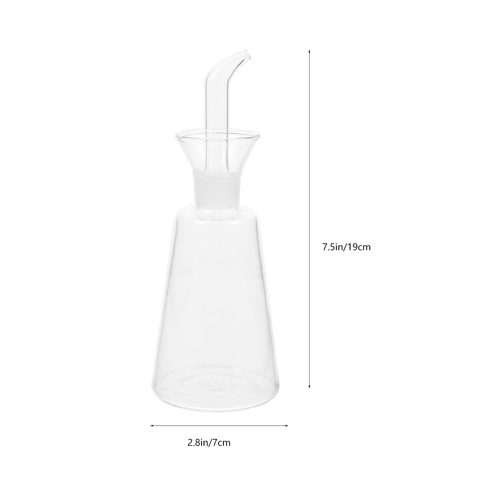 Transparent Glass Oil Bottle Sauce Dispenser Multipurpose Soy Sauce Vinegar Container Kitchen Seasoning Bottle Practical Oil