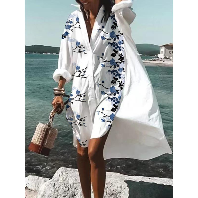 DICFY Women's Fashion Spring Autumn Long Sleeve Casual Dresses