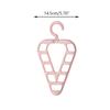 1pc Triangle Nine Hole Clothes Hanger with Rotatable Clothing Storage Rack, Suitable for Wardrobes and Organizing Rooms