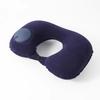 Travel Inflatable C-shaped Pillow for Car Airplane, Portable U-shaped PVC Plush Neck Pillow