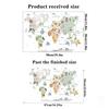 1pc Animal Map Wall Sticker, Home Decoration Wall Sticker, Cute Room Decoration Supplies
