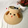 Cute dog cartoon long ears empty top hat children spring, summer and early autumn new decoration with big brim sun hat