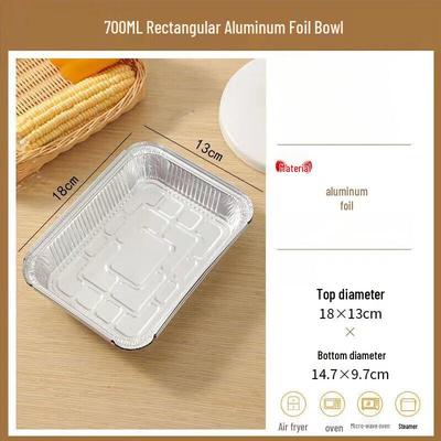 Einweg-Aluminiumschalen für Heißluftfritteuse & Backofen