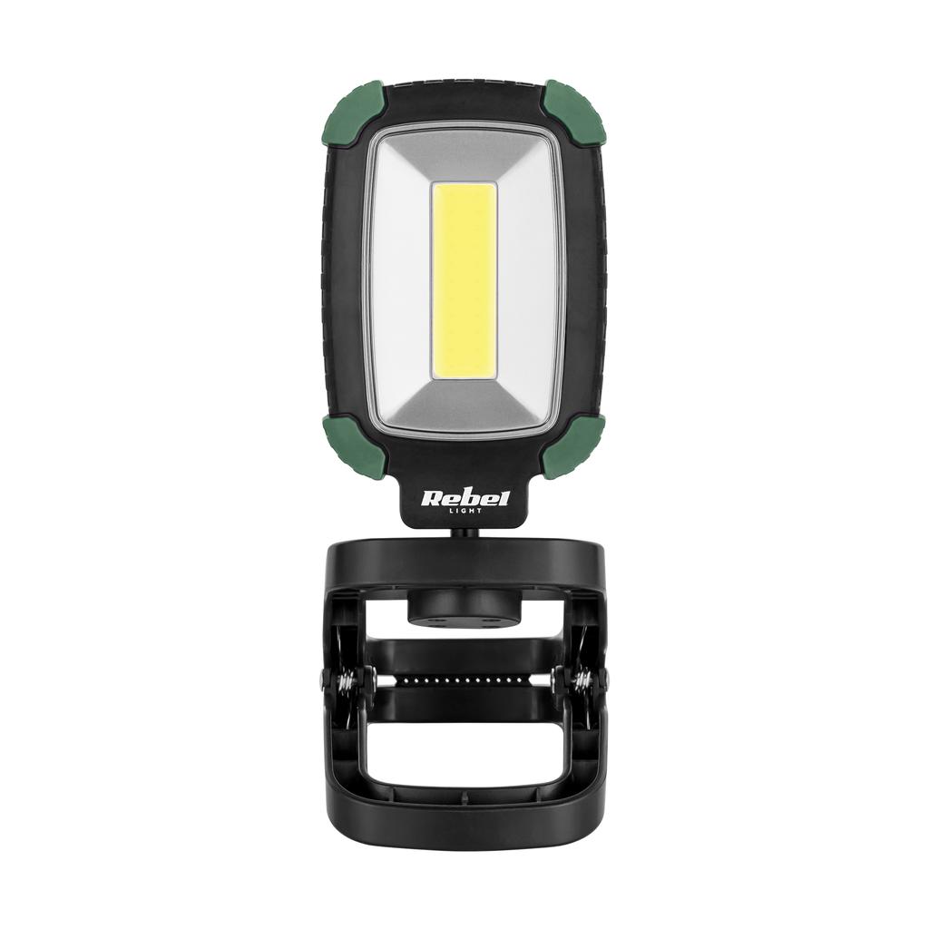 Lampa warsztatowa LED Rebel klips 500lm akumulatorowa USB-C COB