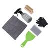 Headstone Cleaner Kit High Efficiency Labor Saving Cleaning Brush Scraper Sponge Gloves Spray Bottle Microfiber Cloth