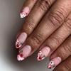 Cherry Heart 5D Embossed 3D Nail Stickers - Sweet & Lovely Xiaohongshu Influencer Design