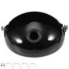 7 Inch Iron Motorcycle Modification LED Headlight Head Lamp Housing Cover(Black)