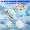 Portable Clip On Mini Bladeless Fan Silent Electric Waist Shirt Fan 3 Speed Adjustable for Outdoor Camping Travel Cooling Use