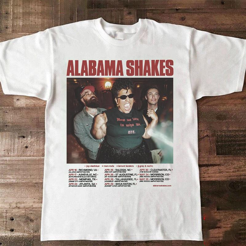 NEW Alabama Shakes Announce Spring Tour T-shirt Full Size S to 5XL K1298