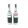 4mm Copper-Plated Carbon Fiber Solderless Audio Speaker Banana Plug Connector