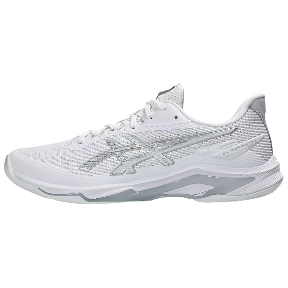 Asics Netburner Ballistic FF 4 Comfortable Sports Volleyball Shoes Unisex Shoes White Silver 1053A070-105