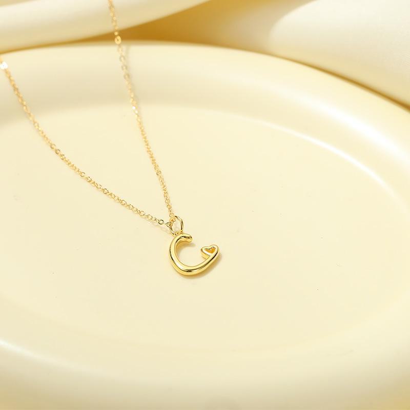 Banyan Tree S925 Silver English Letter Pendant Necklace - Simple, Elegant Style for Mother's Day