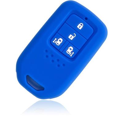 MALAKO Honda Smart Key Silicone Cover for Both Sides Slide Buttons, 4 Buttons, White,