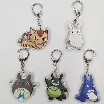 Cartone Animato Totoro Portachiavi in Acrilico Ciondolo Bambola Carino Uomini e Donne Ciondolo Creativo Accessori Fascino Bambini Regalo