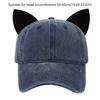 Women Modern Kitten Ears Baseball Hat For Girls Women Unisex Kitten Ears Adjustable Hat Cute Cats Ear