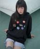 Symbol Embroidered Hoodie Ahp1301 (Black)