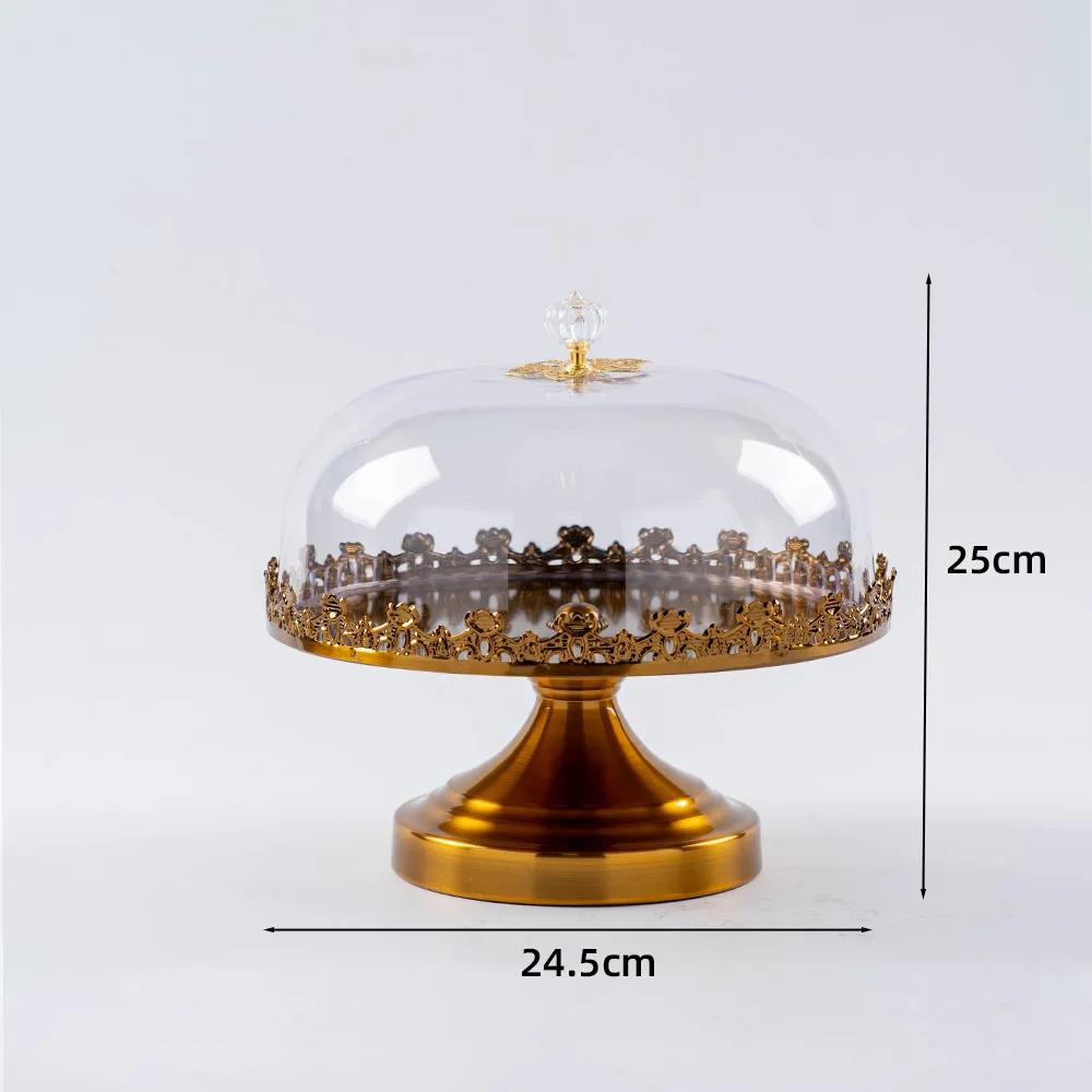 Light Luxury Fruit Tray Living Room Household Snacks Placed Candy Tray New Dessert Rack Dessert Table Cake Tray