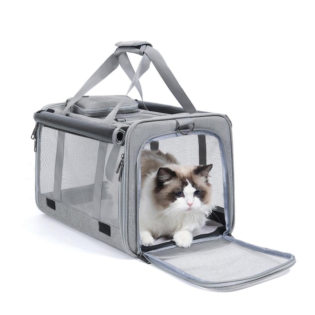 Pet Tote Bag: New Oxford Cloth, Breathable, Skylight Design, Portable Carrier