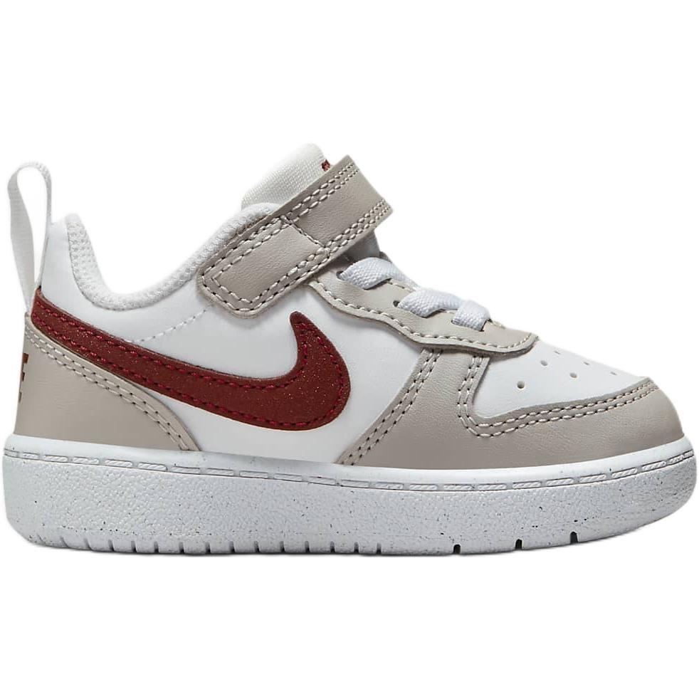 (TD) Nike Court Borough Recraft 'White Light Iron Ore' Baby FZ4521-100