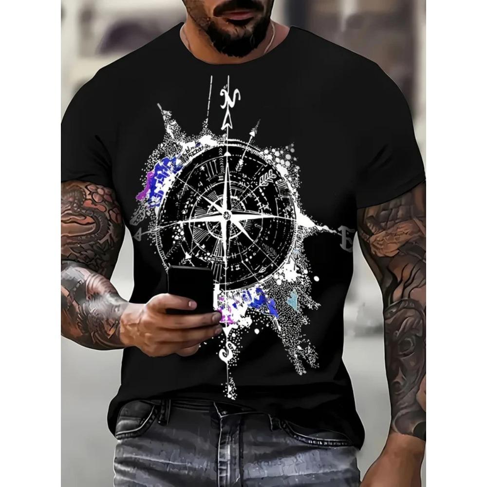 New retro clothing 3D skull print T-shirt, men's T-shirt and short sleeved plus size T-shirt, Y2k T-shirt, men's clothing design