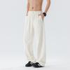 Solid Color Ice Skin Ice Silk Pants Men's Summer Thin Drape Loose Casual Pants Wide-leg Straight Quick-drying Air-conditioning Pants