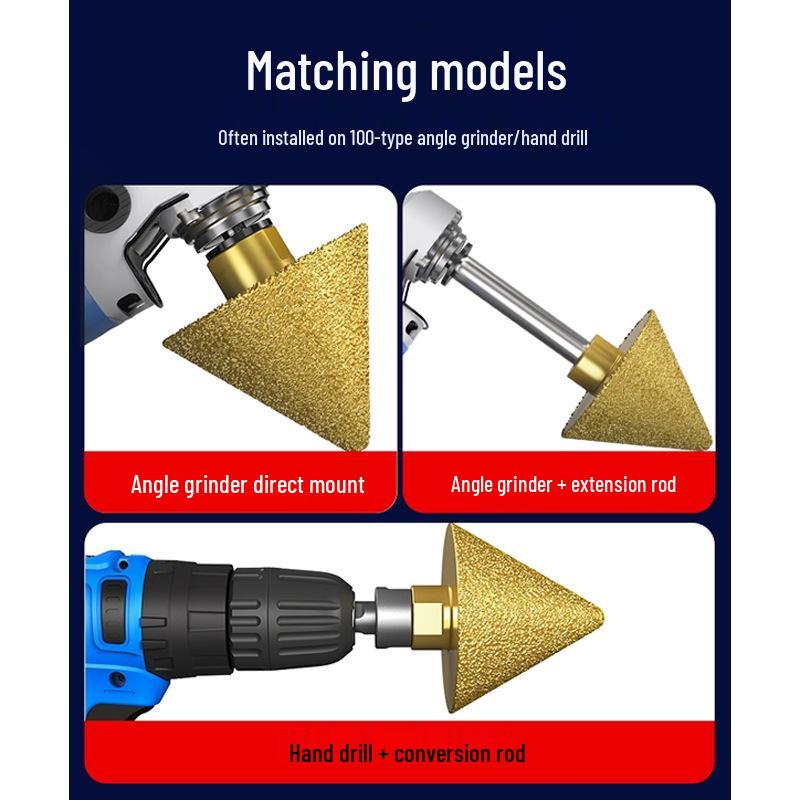 Tapered Diamond Chamfering Drill Bit for Tile and Marble