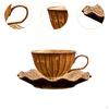 Ceramic Coffee Mug with Saucer Cappuccino Cup Teaware Luxurious Easy To Clean Smooth Latte Art