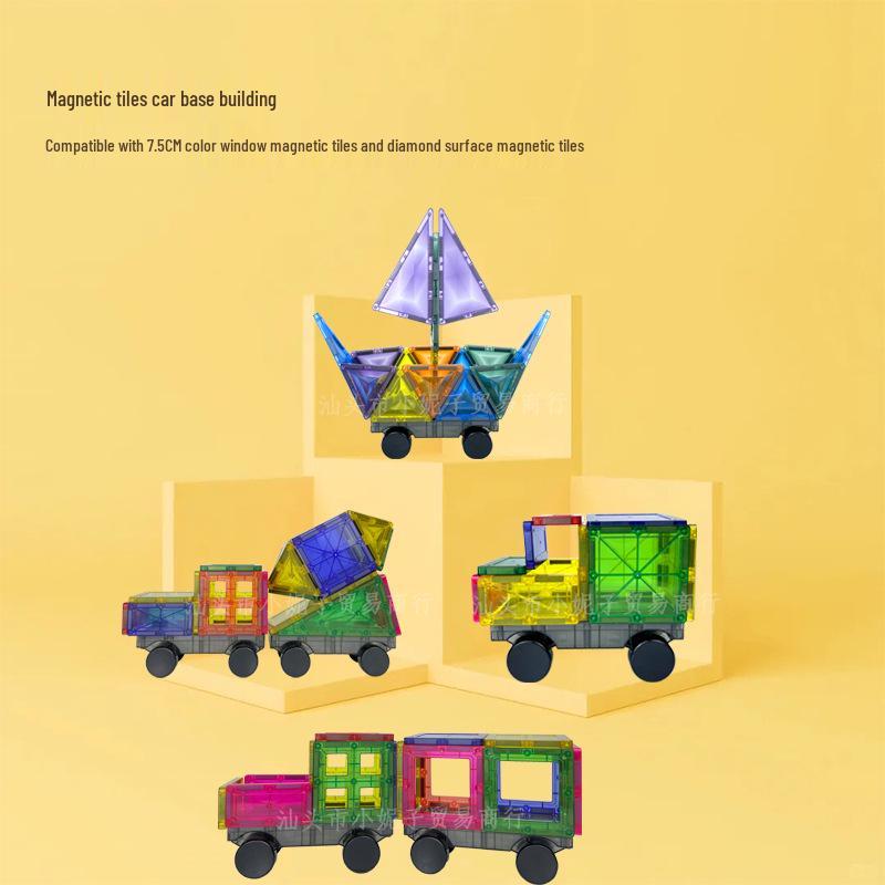 7.5CM Magnetic Tiles for Kids - Educational Building Blocks