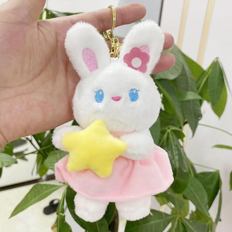 Cute Bear Cartoon Plush Toy Keychain With Short Fur For Kids And Gifts Adults
