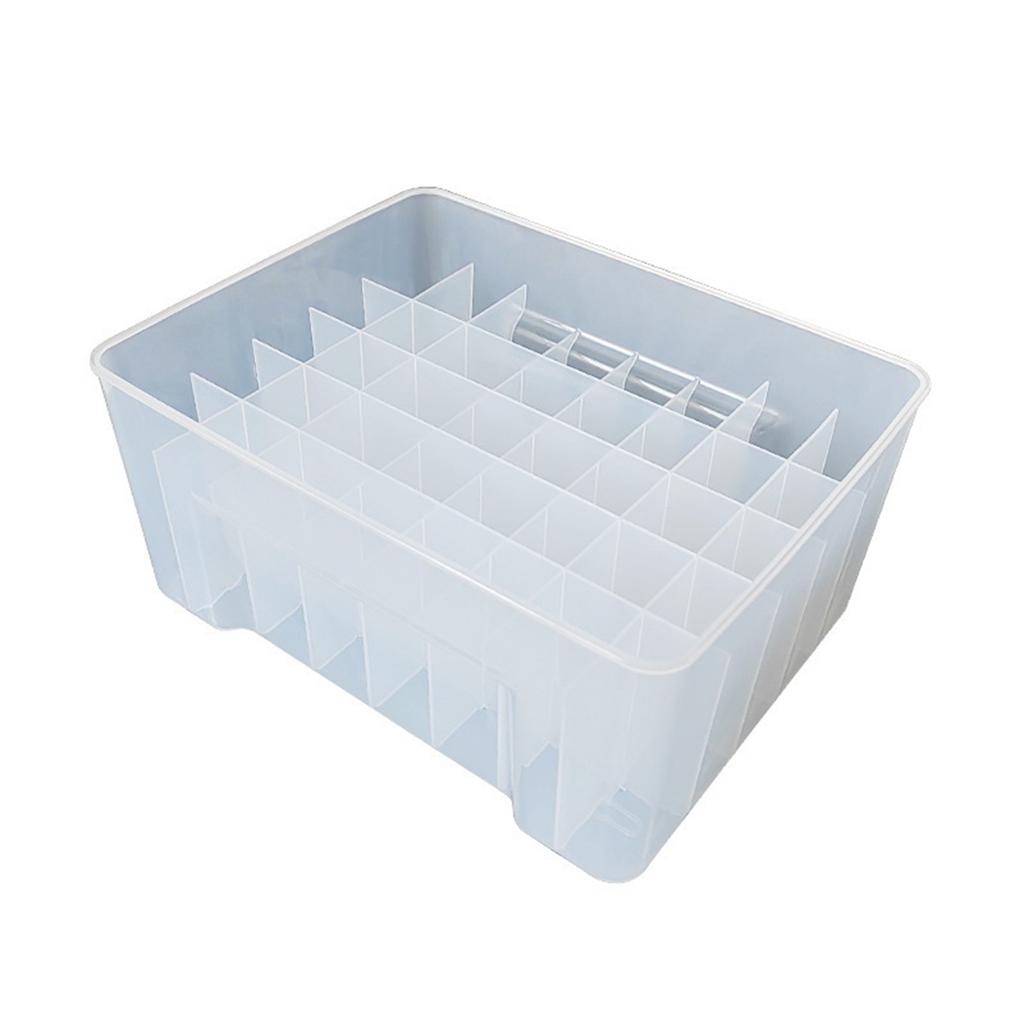 40 Grid Plastic Fishing Tackle Box Fishing Lined Box Organizers Squid Jig Hard Lures Tool Case Portable Fishing Box