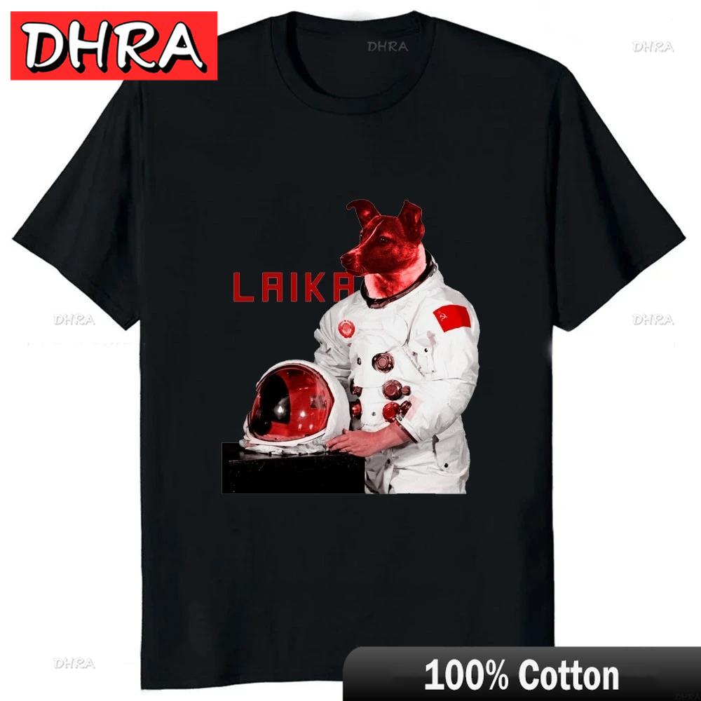 LAIKA BOSS CCCP Dog TShirt Soviet Russia USSR Space Unisexs T Shirt Harajuku Printed Clothing Vintage Tee Cool Cute Cotton Tops