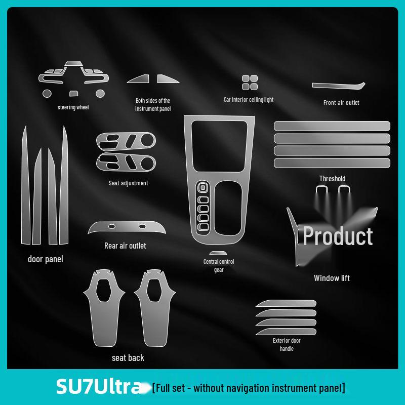 Xiaomi SU7 Ultra Dashboard Screen Protector - Tempered Interior Film for Navigation Control