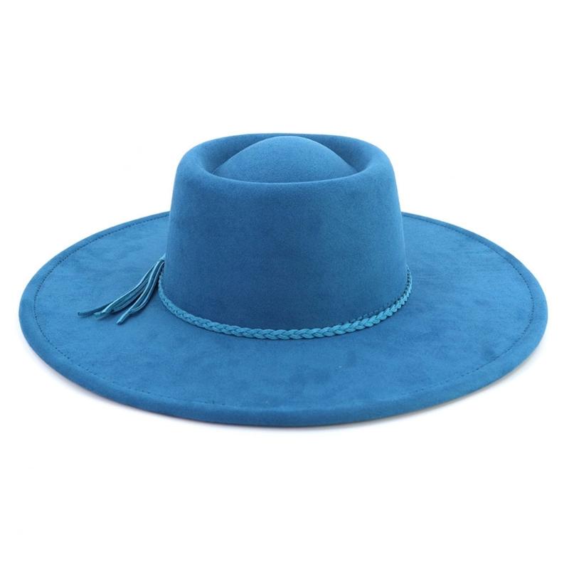 Klassieke Homburg Tophoed Panama Hoed Cadeau voor Vriend Tophoed Gevlochten Riem Kostuum voor Buitenbijeenkomsten