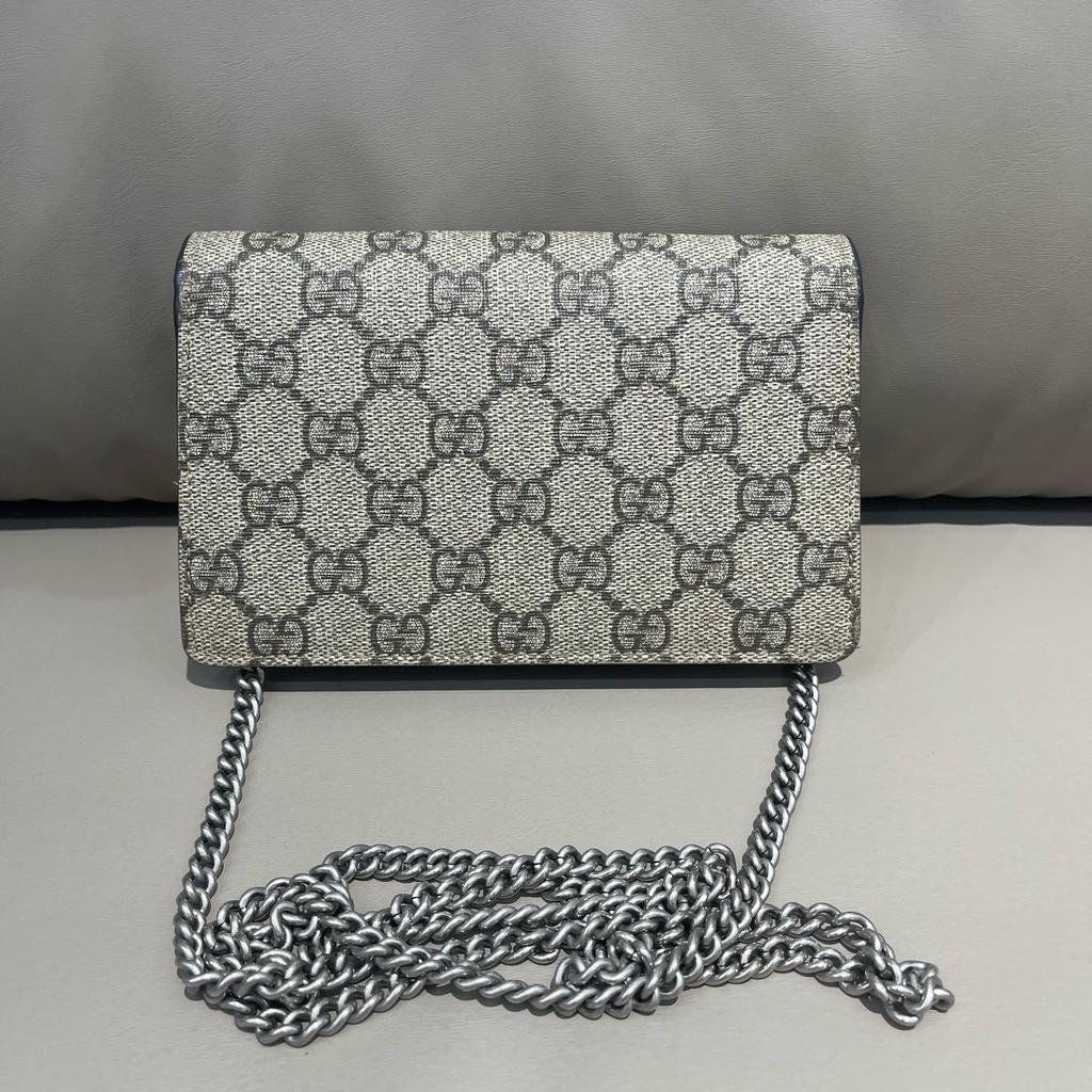 [Pre-Owned] Gucci Dionysus GG Supreme Super Mini Bag 'Beige' - Excellent #W6GW80