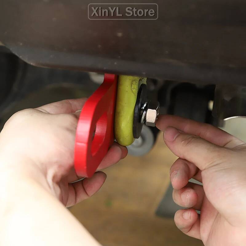 Car Trunk Front Rear Bumper Bar Towing Trailer Hook For Suzuki Jimny 2019 Up Car Accessories Red