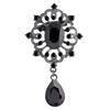 Women's Luxury Rhinestone Alloy Brooch Pin Large Waterdrop Pendent Party Jewelry
