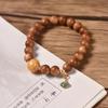 Indian Sandalwood Amber Bracelet: Women's Prayer Beads with Ancient Style, Exquisite Cultural Play, Buddhist Beads