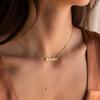 Lateefah OEM Simple Trendy Waterproof Stainless Steel Custom Name Letter First Name Necklace for Women