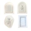 3D Bear Door Frame Candle Silicone Mold for DIY Hand-made Candle Ornaments Mould Handicrafts Making Tool Baking Mold