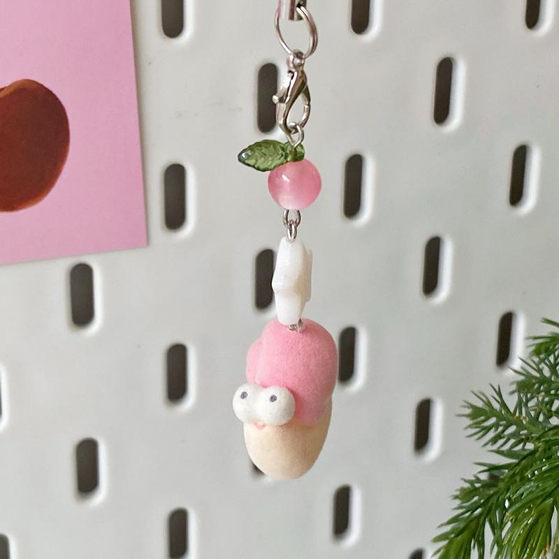 

Милый флокированный улитка капибара щенок шнурок для телефона мультяшное животное цепочка для мобильного телефона милый брелок для пары подвеска для сумки подарки